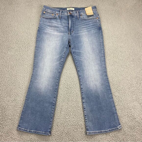 Madewell Denim - Madewell Women's Mid Rise Kick Out Bootcut Stretch Jeans  NWT   |   Size:  32